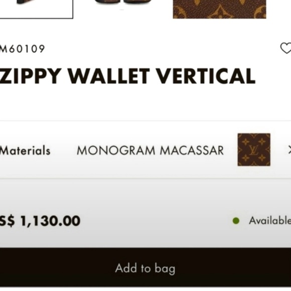 100% authentic Louis Vuitton ZIPPY Monogram Macassar wallet - Picture 15 of 15